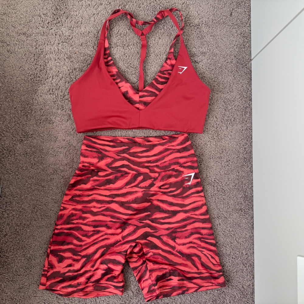 Gymshark Sports Bra and Shorts Set